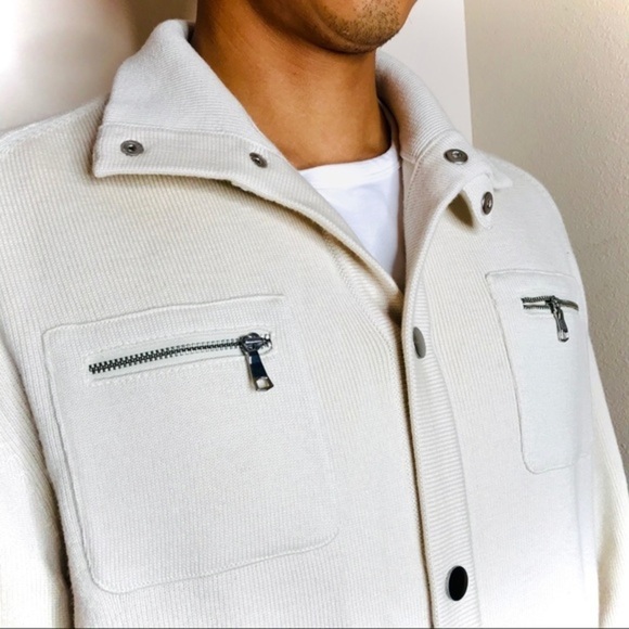 banana Republic Wool Men’s Sweater Style Jacket - Picture 3 of 11